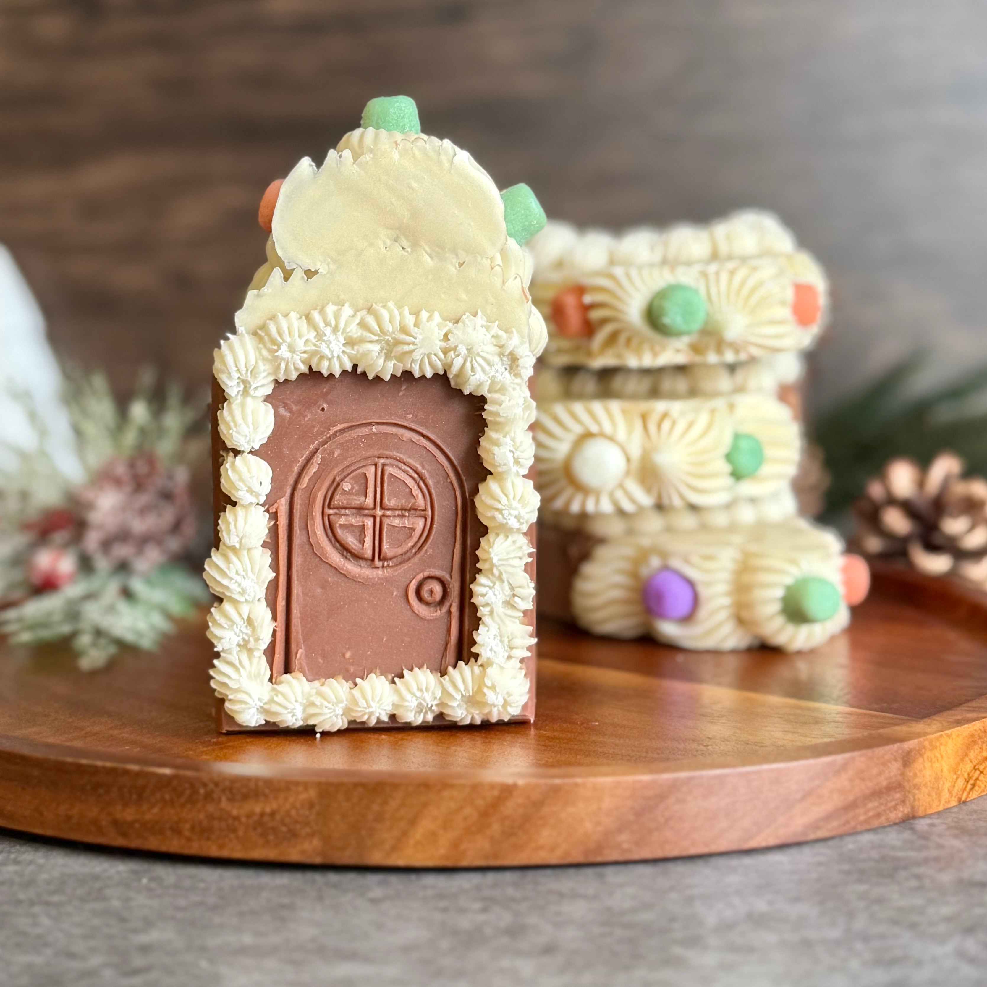 Gingerbread House Frosted Soap