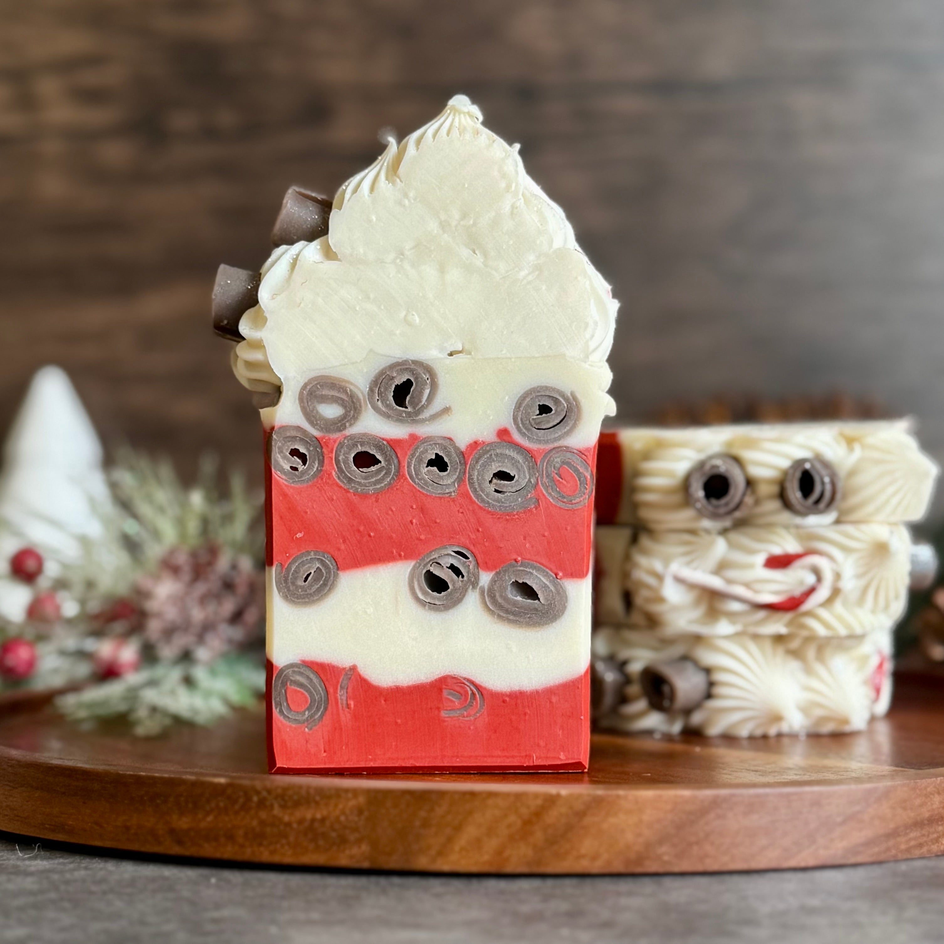 Peppermint Candy Lane Frosted Soap