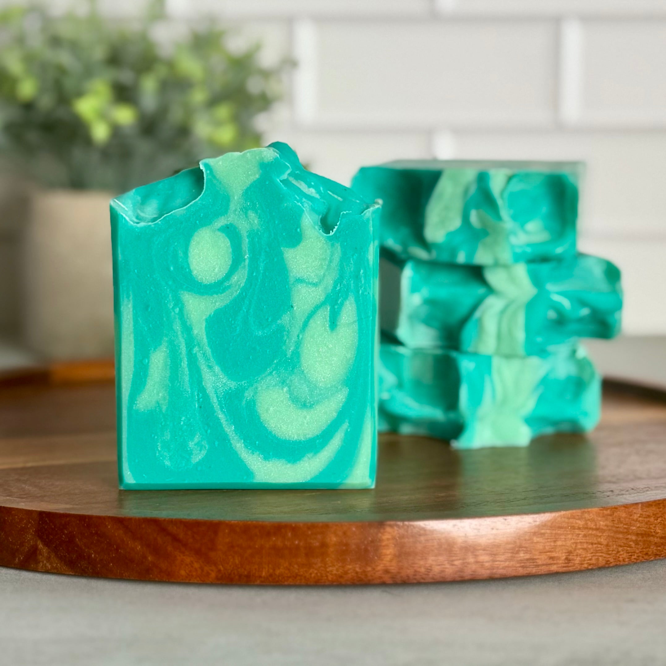 natural handmade pretty soap large bar usa refreshing scented pretty relaxing spa breeze