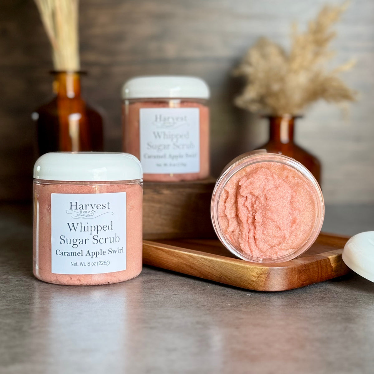 Caramel Apple Swirl Whipped Sugar Scrub