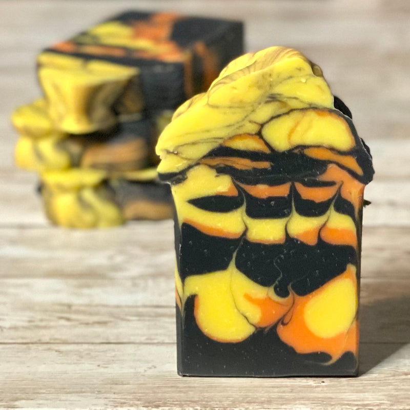 Bonfire Nights Frosted Soap - Harvest Soap Company