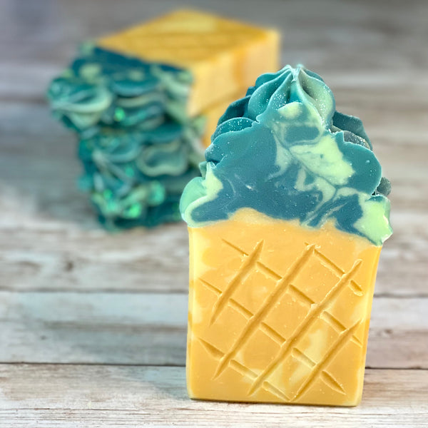 Pineapple Dreaming Frosted Soap - Harvest Soap Company
