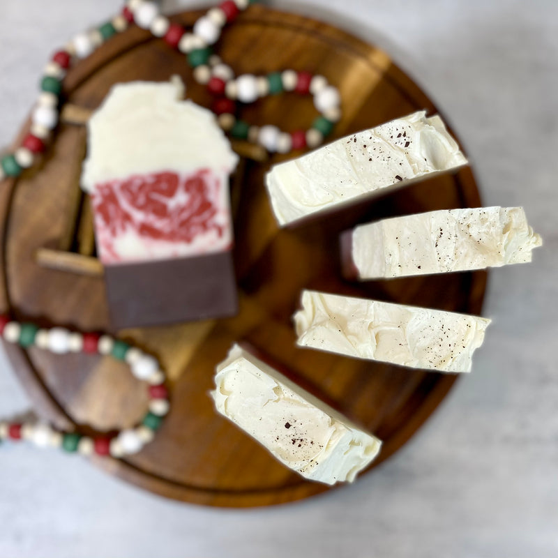 Peppermint Cocoa Frosted Soap